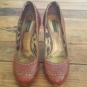 Dolce & Gabbana Leather High Heel Shoes
